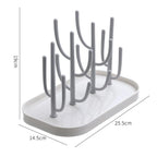 Baby Bottle Drying Rack Vertical Bottle Dryer Rack Holder Organizer Space Saving Standing Drying Rack for Baby Bottles and Cup