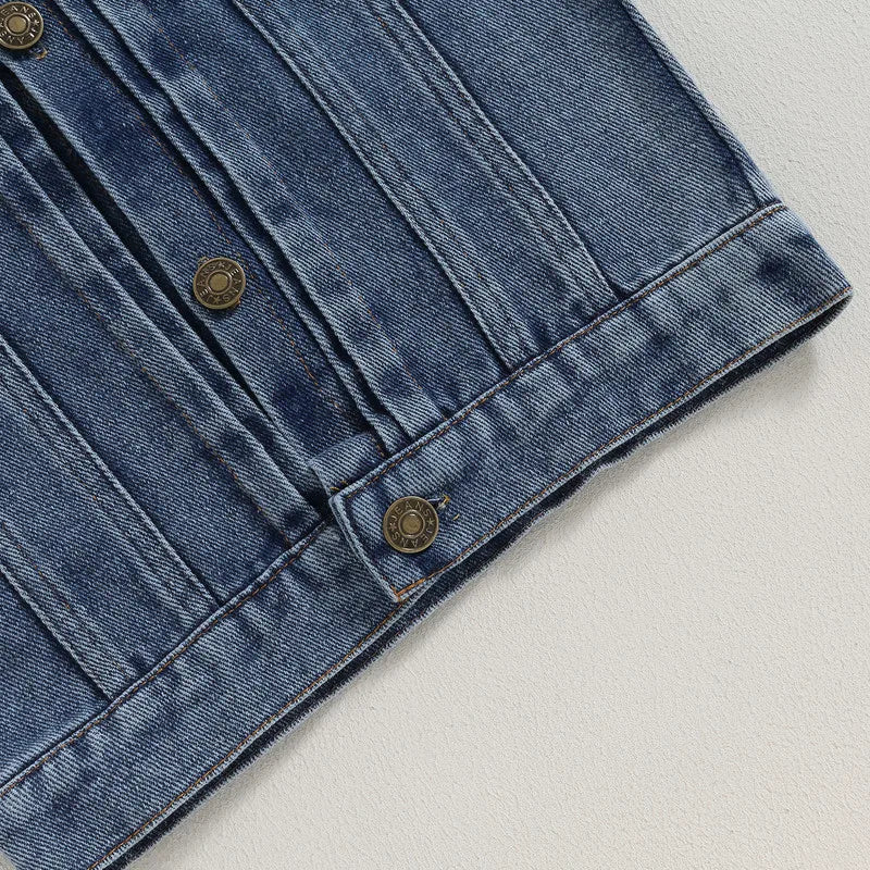 Denim Vest Jacket - Kidnor