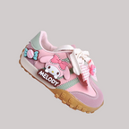 Girls Melody Cartoon Shoes - Pink Bow Sneakers 26-37 - Kidnor