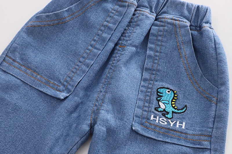 Kids' Distressed Denim Jeans - Fashion Holes Casual Pants Ages 0-5