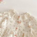 Floral Cotton Blouse – Long Sleeve Spring Top - Kidnor