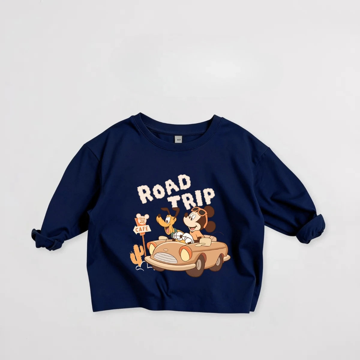 Kids' Mickey Mouse Long Sleeve Shirt - Disney Character Tee Ages 1-7