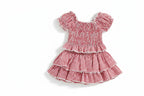 Girls' Plaid Ruffled Top & Skirt Set - 2-Piece Outfit Ages 1-5