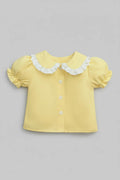 Lace Trim Peter Pan Collar Blouse - Kidnor