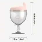 1pc Fun Party Cup for Kids,Cheerful Baby Wine Sippy Cup,Juice Milk Water Training Cup,Plastic Goblet Chalices for Birthday Party