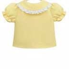 Lace Trim Peter Pan Collar Blouse - Kidnor