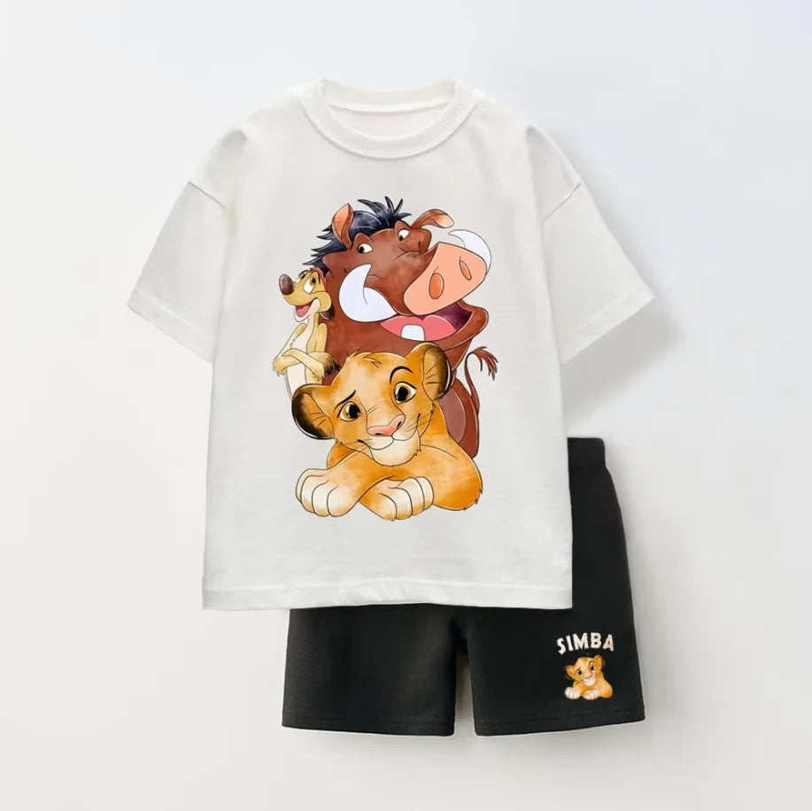 Kids Cotton T-Shirt and Shorts Set - Kidnor
