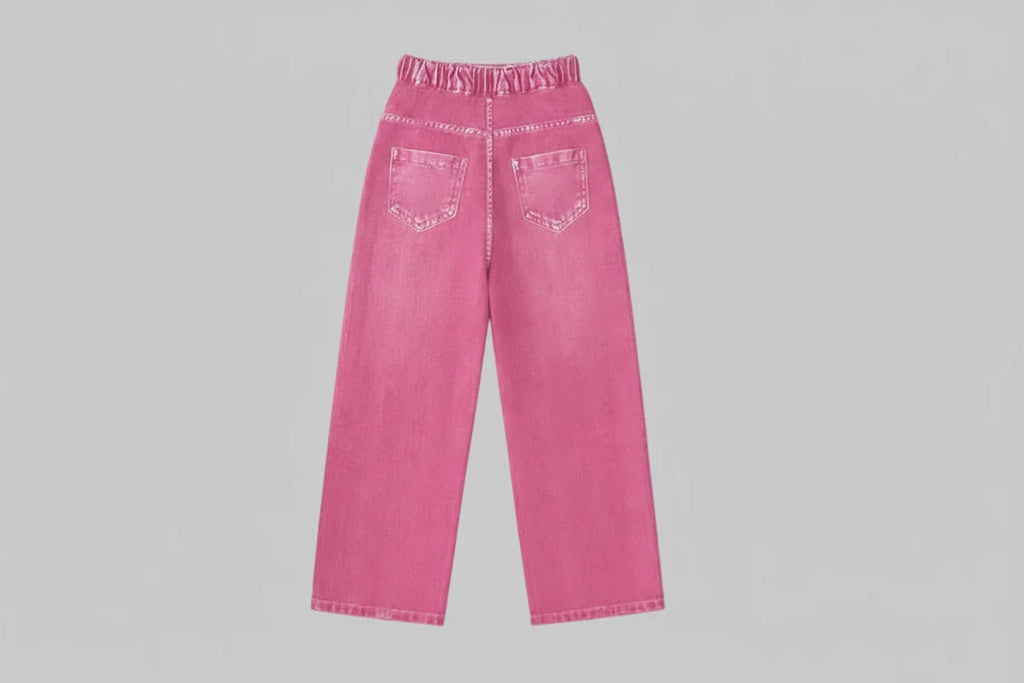 Pink Faux Jeans - Kidnor