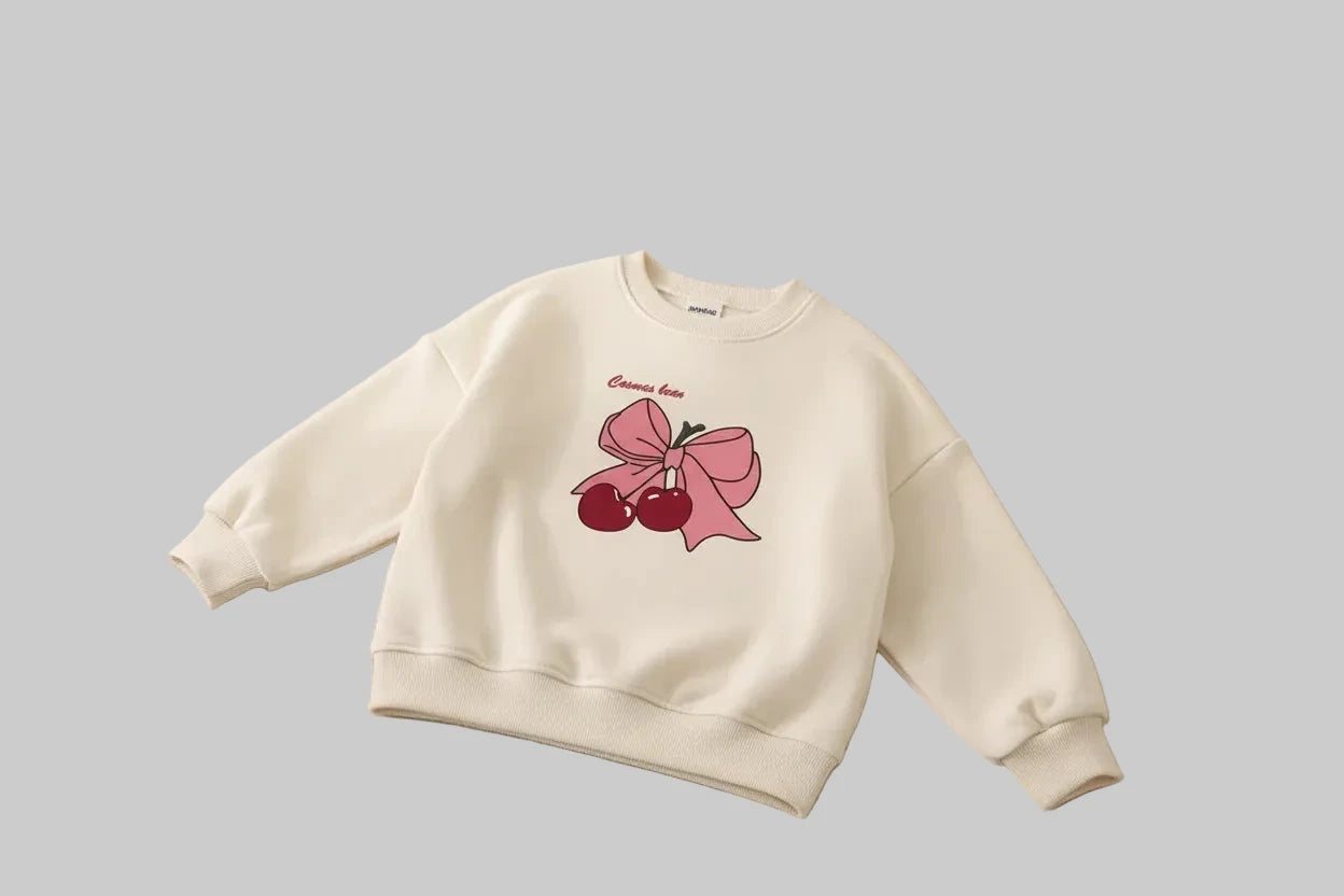Baby Girls’ Cotton Cartoon Long-Sleeve T-Shirt - Kidnor