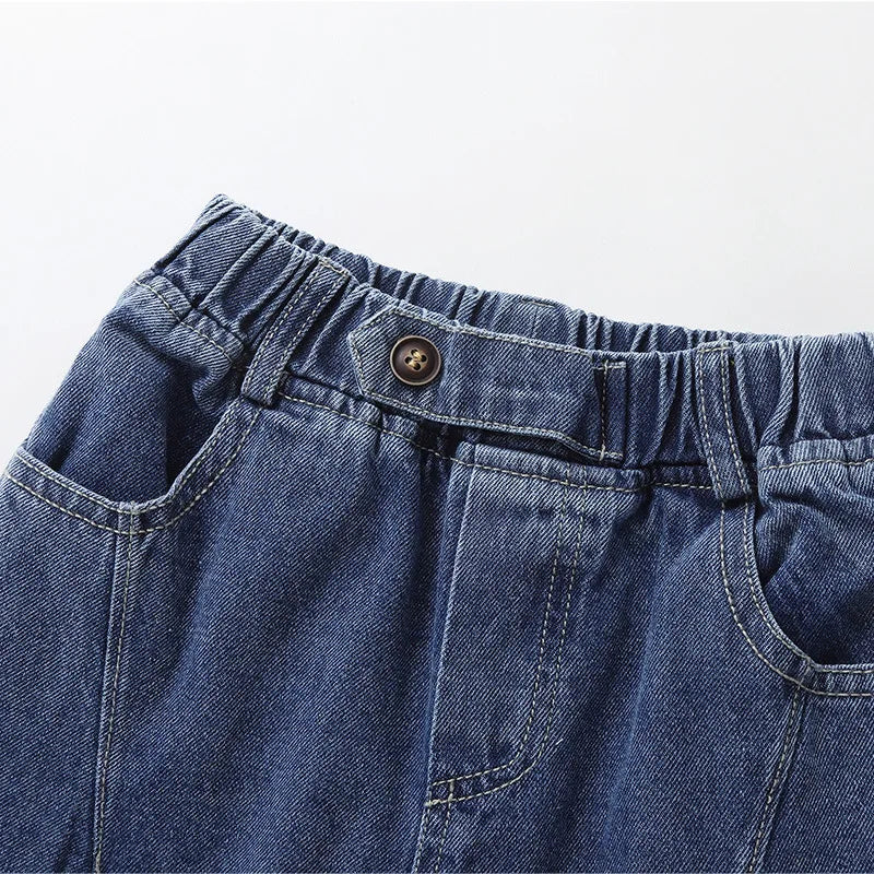 Baby Boys Jeans - Korean Fashion Casual Pants for Spring & Autumn