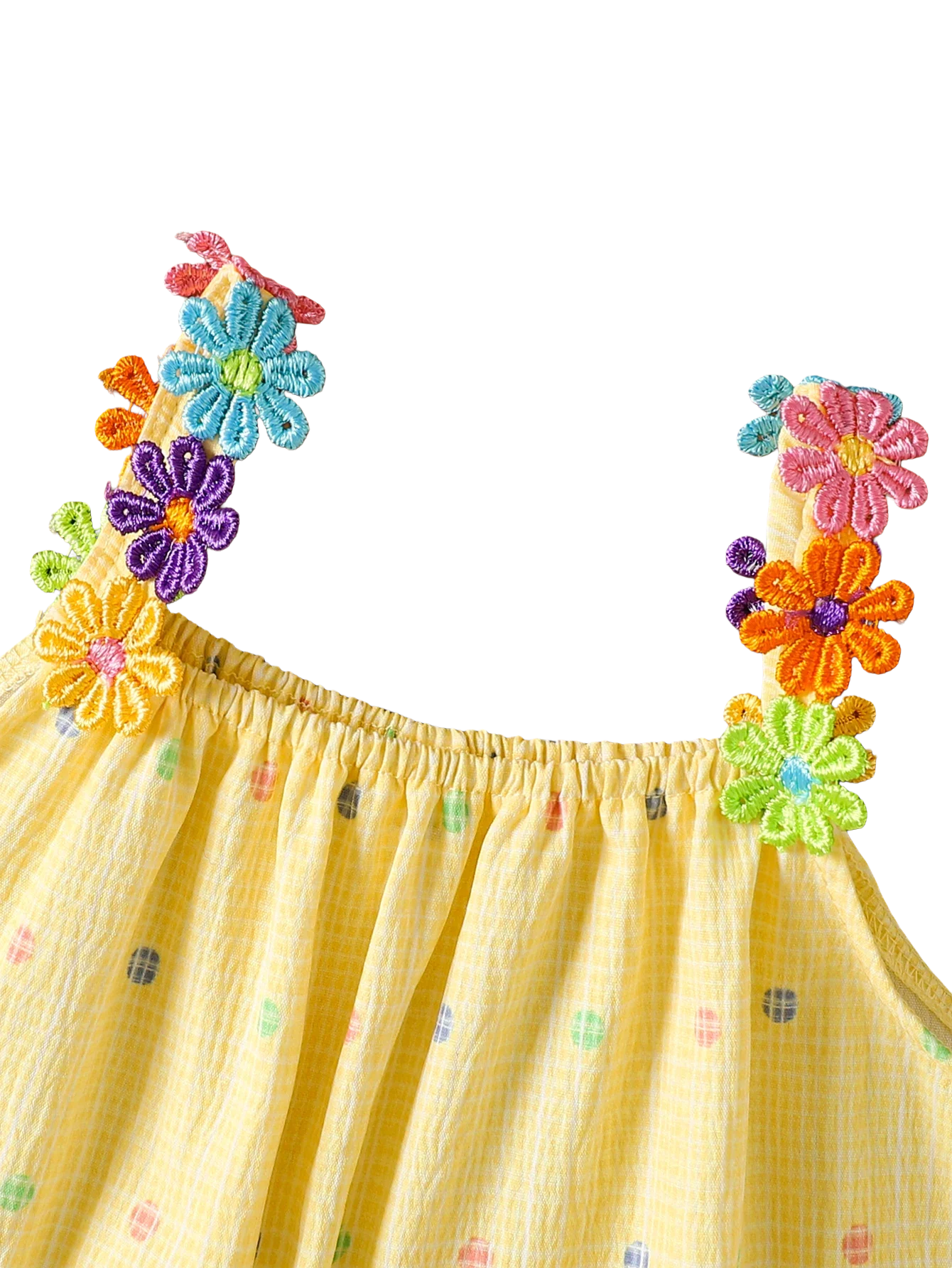 Yellow Ruffled Halter Dress - Kidnor