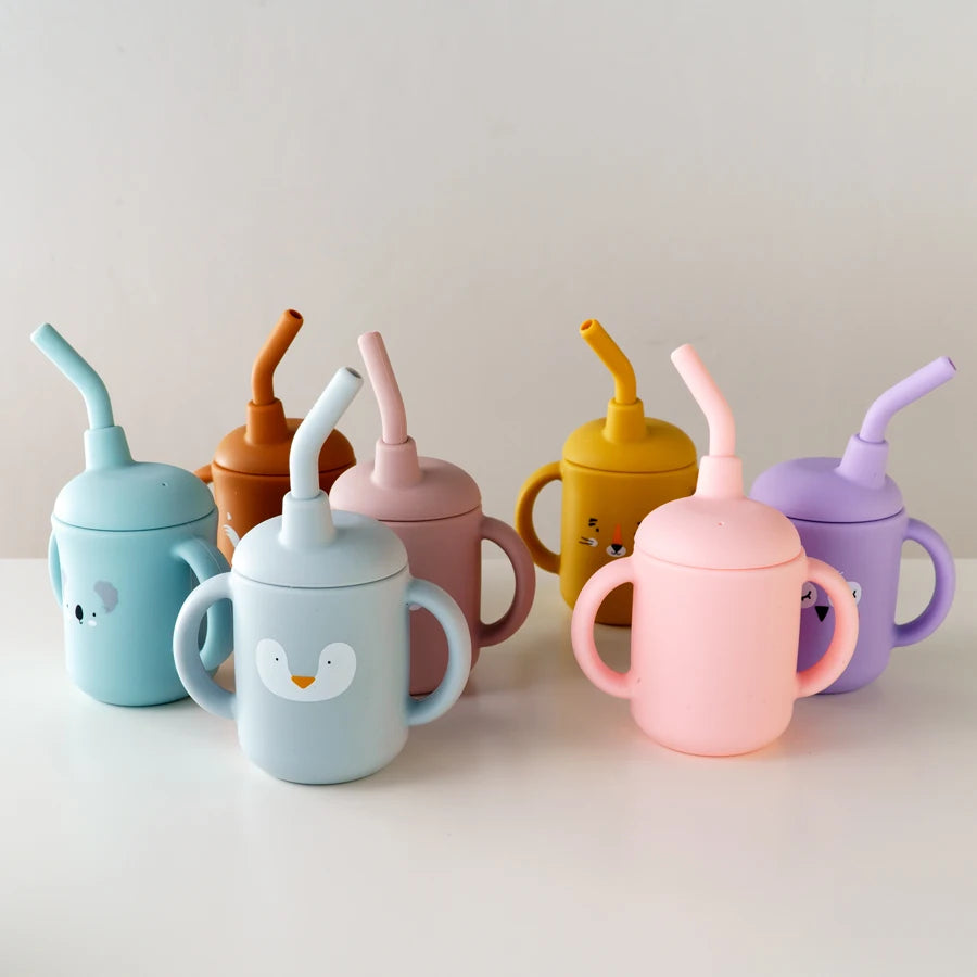 Newborn Feeding Portable Drinkware Baby Food Storage Snacks Cup Infant Sippy Cup Silicone   Feed Water Bottle Baby Accessories