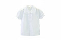 Girls' Doll Collar Bubble Sleeve Blouse - Ruffled Summer Top Ages 7-12