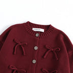 Bow Embellished Knit Cardigan - Kidnor
