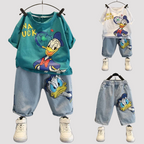 Donald Duck T-Shirt and Denim Shorts Set - Kidnor