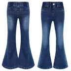Girls' Cowgirl Flare Bootcut Jeans - Bell Bottom Denim Pants