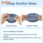 Silicone Baby Feeding Set Tableware Baby Food Dish Fork Spoon Suction Bowl Divided Plate Bib Cup Baby Led Weaning Supplies