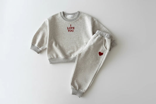 Embroidery Sweatshirt and pants set - Kidnor