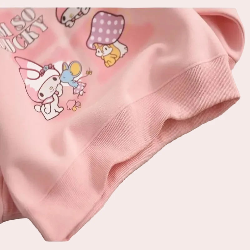 Sanrio Girls Hoodie - Cinnamoroll My Melody Kuromi Kawaii Pullover