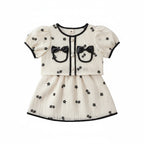 Summer Short Sleeve Shirt Top & Floral Skirt 2PCS Set