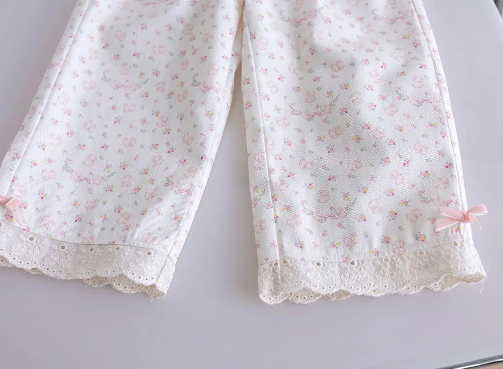 Girls' Sweater & Pants Set - 2-Piece Spring Autumn Outfit Ages 1-7