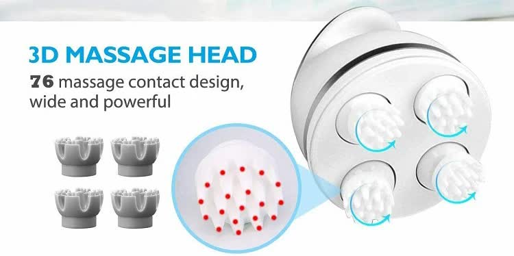 NNEDSZ White Portable 3D Electric Massage Device with Adjustable Speeds and USB Charging