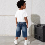 Washed Soft And Comfortable Boys Denim Shorts