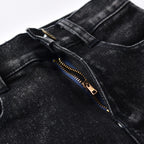 Children's High Elastic Fitting Denim Trousers - Kidnor