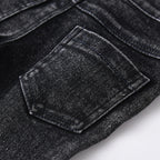 Children's High Elastic Fitting Denim Trousers - Kidnor