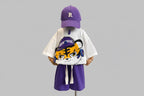 Cartoon Printed Teenager's Suit Top T-shirt And Pants Suit
