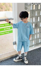 Children's Sports Summer Casual Short Sleeve Suit