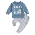 Letter Print Sweatshirt Suit - Kidnor