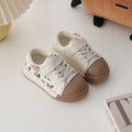 Girls Sneakers Soft Bottom Embroidered Flowers Sweet Retro - Kidnor