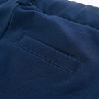 Children's trousers with black trim, navy blue, size 116