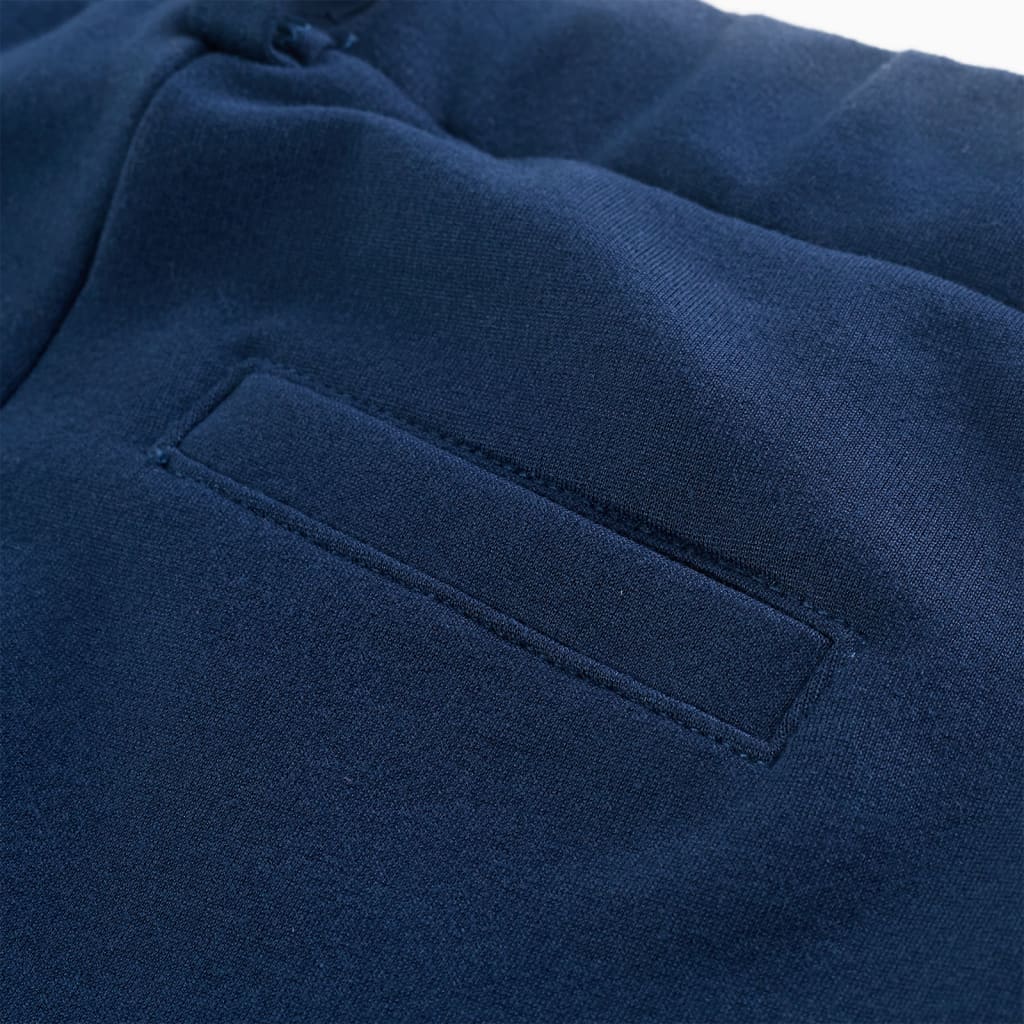 Children's trousers with black trim, navy blue, size 116