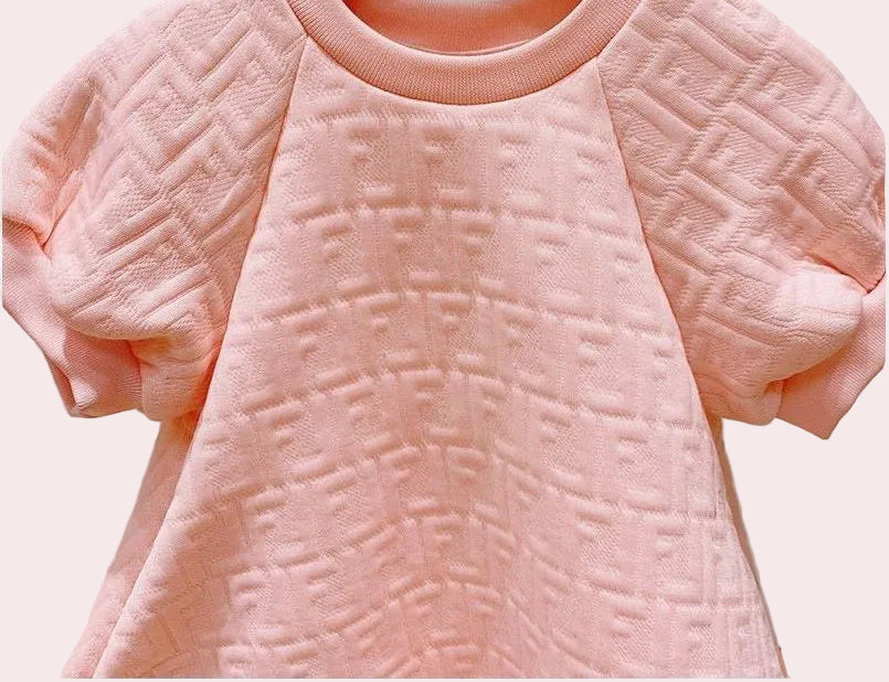 Mesh Short Sleeve Dress Princess Dress