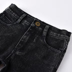 Children's High Elastic Fitting Denim Trousers - Kidnor