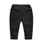 Children's High Elastic Fitting Denim Trousers - Kidnor