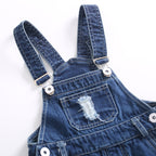 Boys' Fashion Simple Denim Suspender Pants - Kidnor