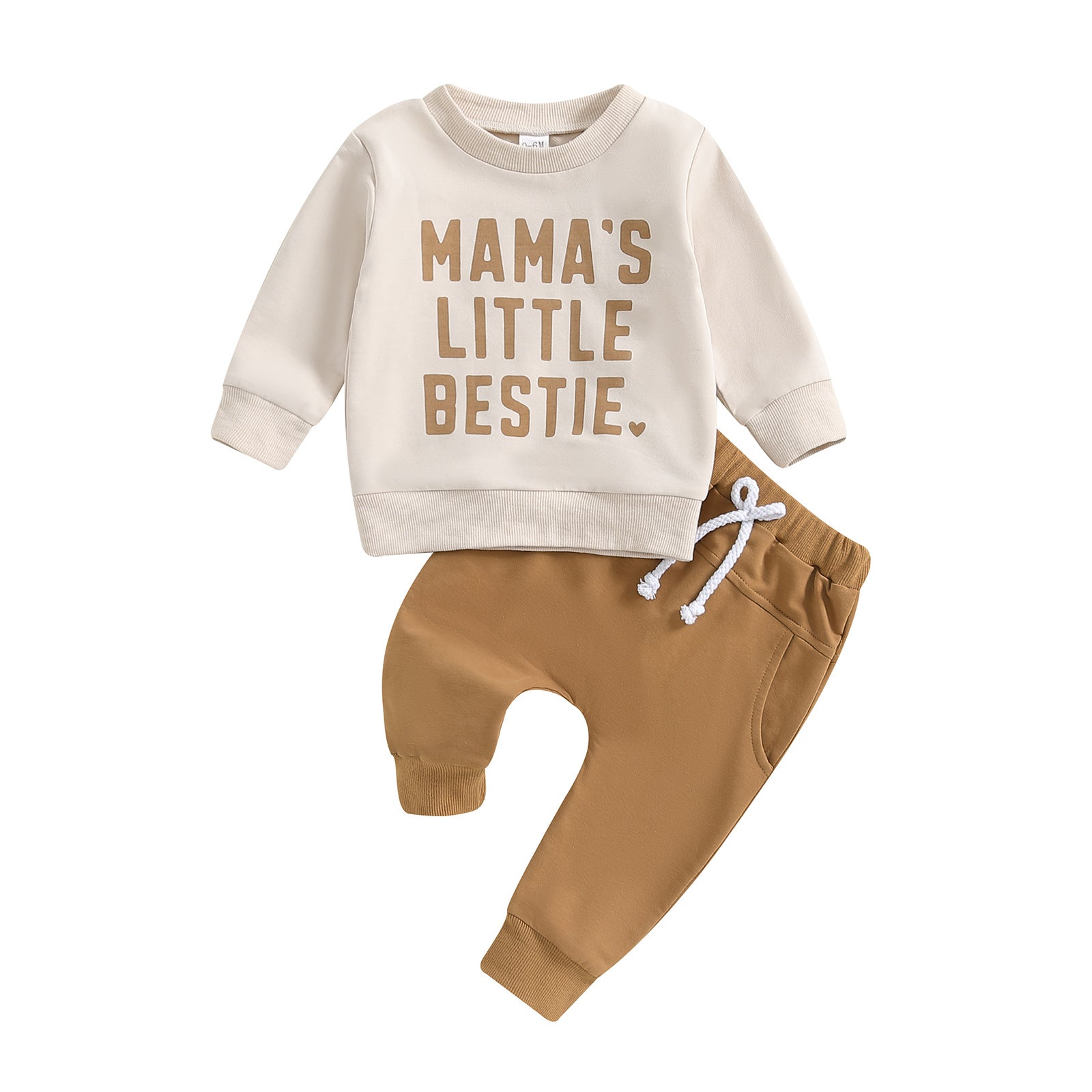 Letter Print Sweatshirt Suit - Kidnor