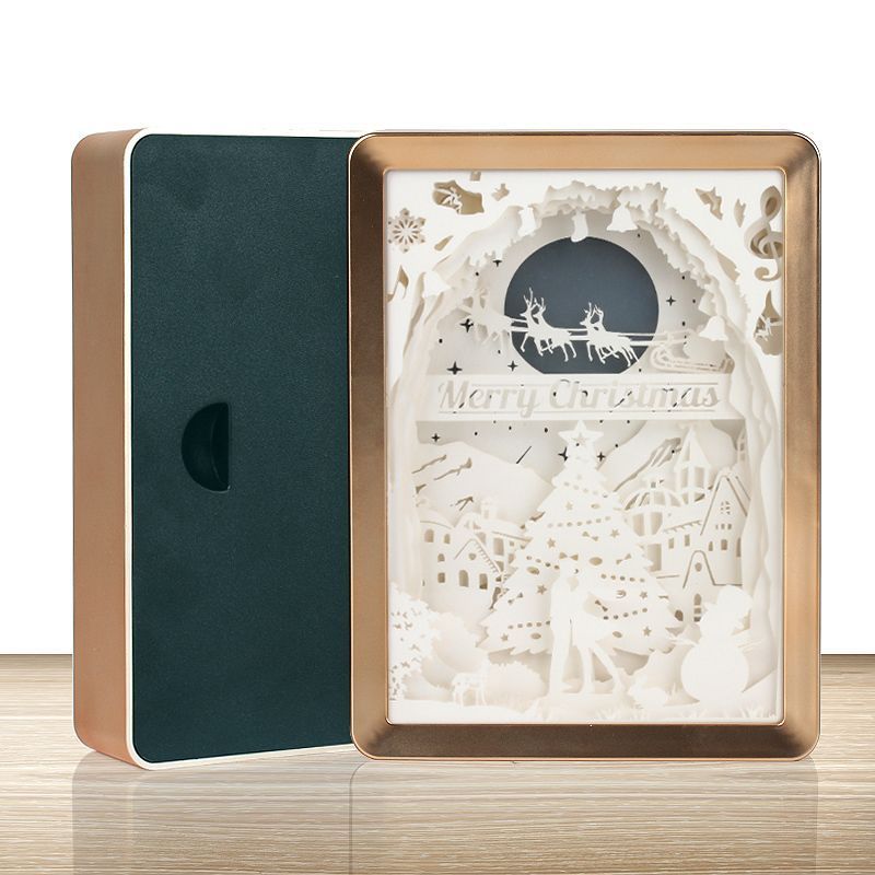 Best Holiday Gifts Christmas Design Paper Photo Picture Frame With Led Light