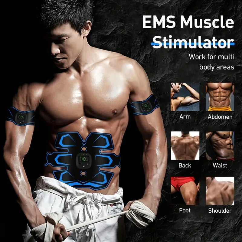 NNETM Abdominal Muscle Stimulator Trainer with 6 Modes and 19 Intensity Levels-3