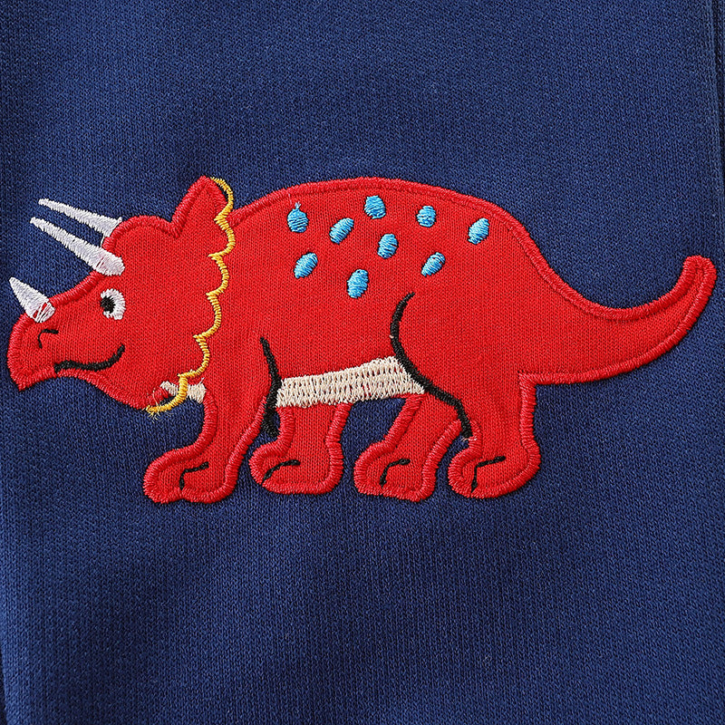 Boys' Fashion Simple Dinosaur Sports Pants - Kidnor