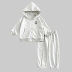 Fashion  Gray Hoodie Suit - Kidnor
