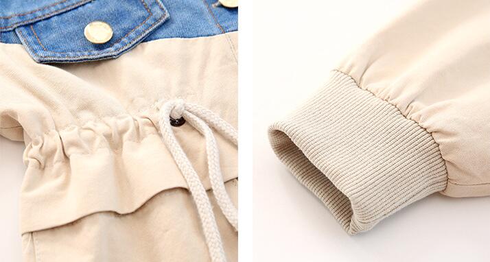 Fashion Simple Children's Denim Trench Coat - Kidnor