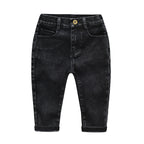 Children's High Elastic Fitting Denim Trousers - Kidnor