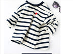 Striped Black White Pullover Sweater - Kidnor