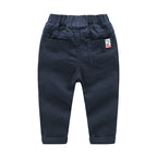 Embroidered Pants Solid Color Soft Children's Pants - Kidnor